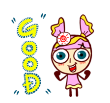 Animated Pink Candy 'Lucy' stickers 2 sticker #13529282