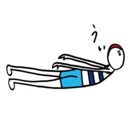 Nakane chin is doing Yoga with feelings. sticker #13529678