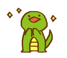 carefree lizard sticker #13531164