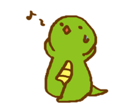 carefree lizard sticker #13531172