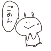 cute rabbits sticker sticker #13531396