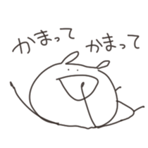 cute rabbits sticker sticker #13531418