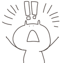 cute rabbits sticker sticker #13531427