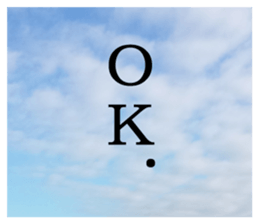 The sky and the words. sticker #13531576