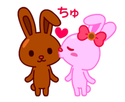 Chocolate rabbits Animated sticker #13531645