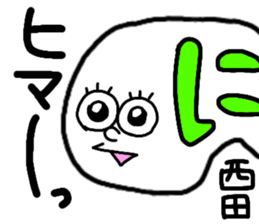 Sticker for the name Nishida sticker #13532182