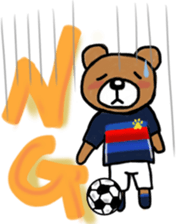The animals which support soccer sticker #13532413