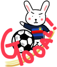The animals which support soccer sticker #13532416