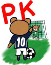 The animals which support soccer sticker #13532423