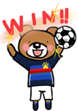 The animals which support soccer sticker #13532439