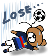 The animals which support soccer sticker #13532441
