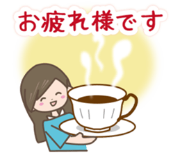 Women's Sticker Autumn and winter sticker #13532706