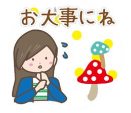 Women's Sticker Autumn and winter sticker #13532727