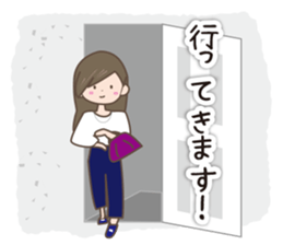 Women's Sticker Autumn and winter sticker #13532731