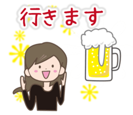 Women's Sticker Autumn and winter sticker #13532732