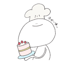 a bun with a bean-jam3 sticker #13532667