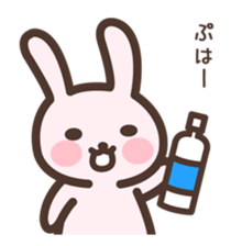 Badminton Rabbit 1 sticker #13532976