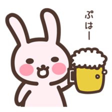 Badminton Rabbit 1 sticker #13532977