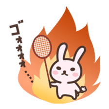 Badminton Rabbit 1 sticker #13532982