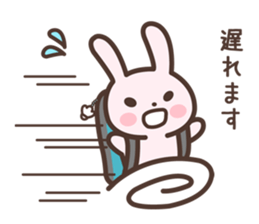 Badminton Rabbit 2 sticker #13533194