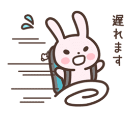 Badminton Rabbit 2 sticker #13533194