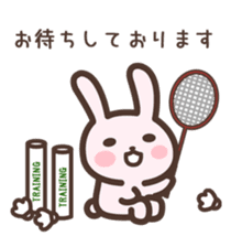 Badminton Rabbit 2 sticker #13533196