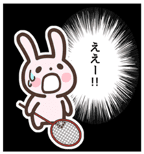 Badminton Rabbit 2 sticker #13533200
