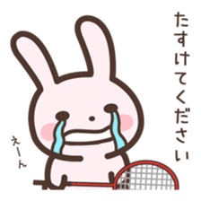 Badminton Rabbit 2 sticker #13533202