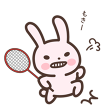 Badminton Rabbit 2 sticker #13533209