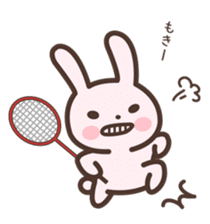 Badminton Rabbit 2 sticker #13533209