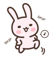 Badminton Rabbit 2 sticker #13533215