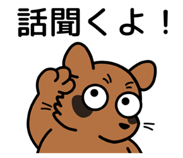 Drunkard racoon dog sticker #13534220