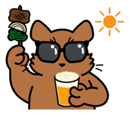 Drunkard racoon dog sticker #13534226