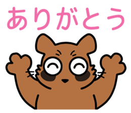 Drunkard racoon dog sticker #13534230