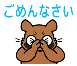 Drunkard racoon dog sticker #13534231
