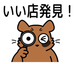 Drunkard racoon dog sticker #13534235