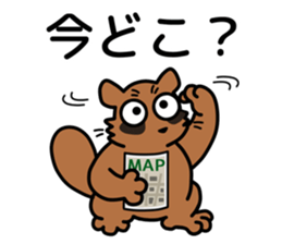 Drunkard racoon dog sticker #13534239