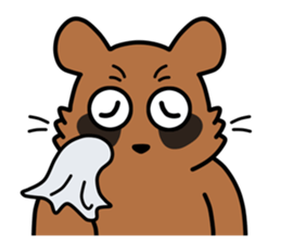 Drunkard racoon dog sticker #13534251
