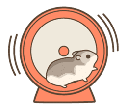 winsome hamster! sticker #13534493