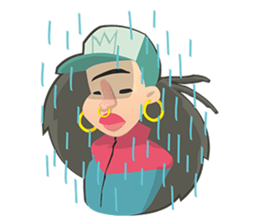 Girl Princess Street sticker #13534587