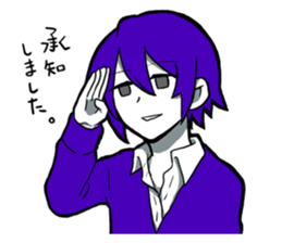 faintness boy sticker #13534600