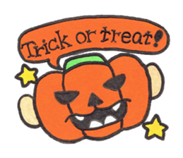 Saruru's autumn and Halloween sticker sticker #13534672