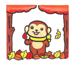 Saruru's autumn and Halloween sticker sticker #13534690
