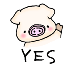 Oink Pig (In English) sticker #13535134