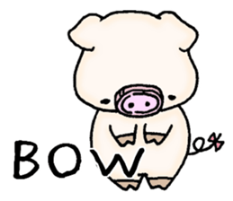 Oink Pig (In English) sticker #13535139