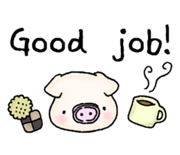 Oink Pig (In English) sticker #13535140
