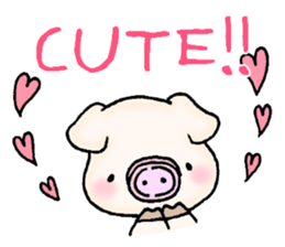 Oink Pig (In English) sticker #13535141
