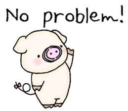 Oink Pig (In English) sticker #13535144