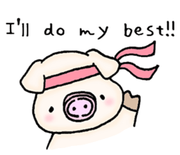 Oink Pig (In English) sticker #13535145