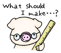 Oink Pig (In English) sticker #13535150